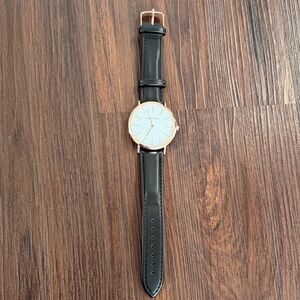 Hannah Martin Black Leather Strap Watch - NWT